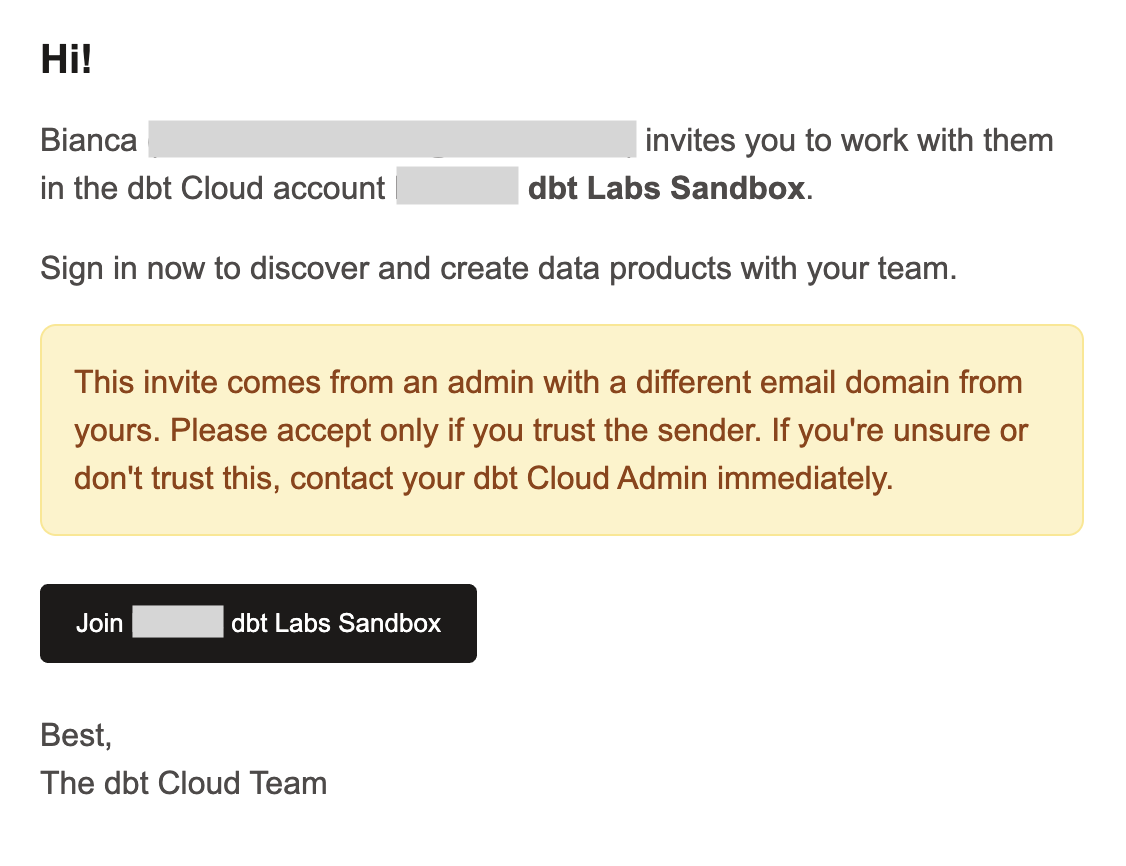 Example or an email invitation Example or an email invitation