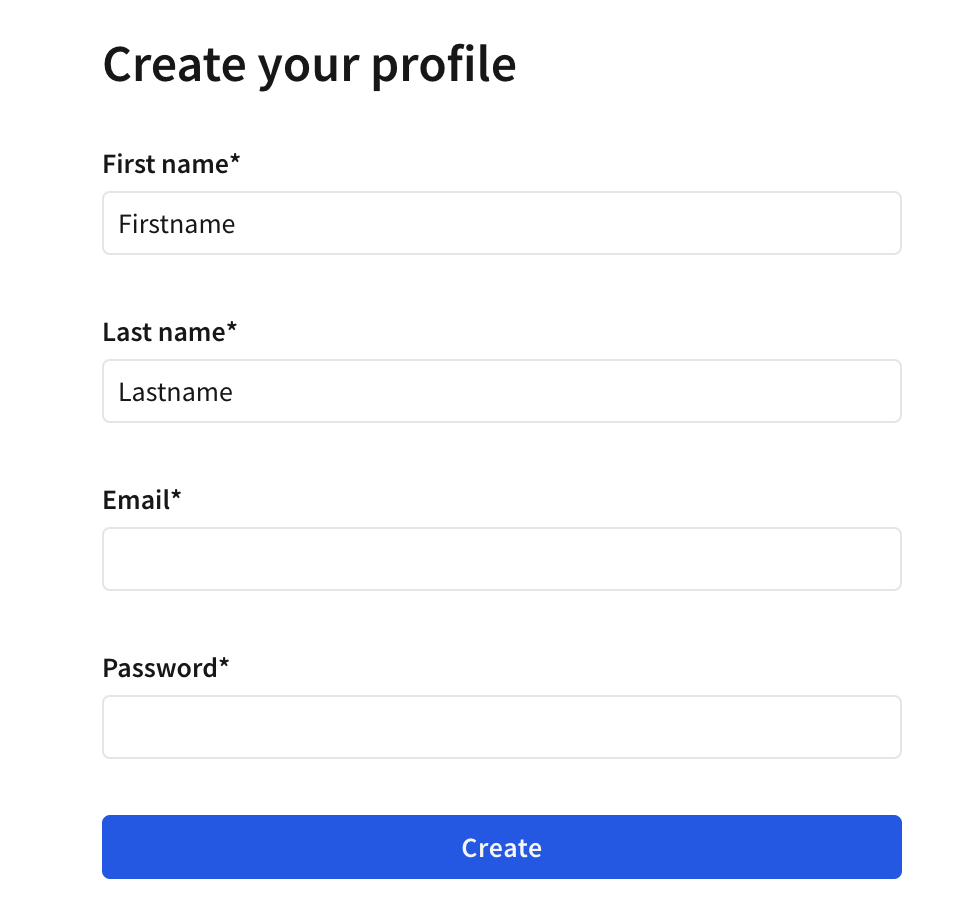 Click the '+ New project' button on the top right Click the '+ New project' button on the top right
